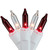 150 Red and Clear Mini Swag Christmas Light Set, 7.5ft White Wire