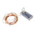 20 Battery Operated Warm White LED Mini Christmas Lights - 6.3 ft Copper Wire