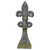 34" Gray Antique Fleur-De-Lis Finial