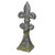 34" Gray Antique Fleur-De-Lis Finial