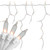 150-Count Clear Mini Icicle Christmas String Lights - 8.75 ft White Wire