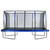 14' Blue and Black Outdoor Mega Rectangular Trampoline with Enclosure System
