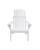 41" White Painted Finish Outdoor Furniture Patio Adirondack Chair