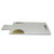 17" White and Gold Contemporary Marble Cutting Board