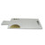 17" White and Gold Contemporary Marble Cutting Board