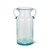 Set of 2 Aqua Blue Transparent Bubble Glass Milk Jug Styled Vases with Handle 11.4"
