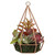 9" Artificial Green and Purple Succulents Arrangement in 6-Sided Wire Frame