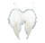 10" White Feather Angel Wings Costume Accessory - One Size Fits Most