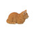 8" Orange and White Tabby Cat Sleeping Figurine