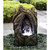 20" Brown and Ivory Treetrunk Waterfall Fountain with LED