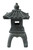 24.5" Gray Oriental Pagoda Outdoor Garden Statue