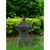 24.5" Gray Oriental Pagoda Outdoor Garden Statue