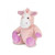 13" Pink and White Microwavable Plush Unicorn Stuffed Animal