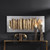 55" Gold Layered Metal Strip Hanging Wall Art