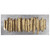 55" Gold Layered Metal Strip Hanging Wall Art