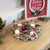 Frosted Pine Cones, Berries and Stars Christmas Glass Votive Candle Holder - 9"