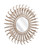 20.75" Distressed Finished Iron Framed Beveled Circle Wall Mirror