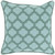 20" Teal Blue and Forest Green Mesmerizing Morrocan Throw Pillow - Down Filler