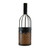 12" Black Wine Bottle Metal Lantern with LED Candle