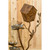 37" Brown and Gray Birdhouse and 4 Leaves Fountain
