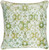 18"  Granny Smith Apple Green and White Woven Decorative Throw Pillow - Poly Filled