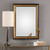 36” Madeley Antiqued Champagne Beveled Rectangular Wall Mirror