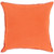 18" Carrot Orange Eyelash Linen Throw Pillow - Down Filler