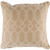 20" Brown and White Trellis Pattern Square Throw Pillow Cover