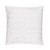 18’ Alabaster White Textured Decorative Throw Pillow - Down Filler