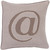 22" Gray and Brown Contemporary Square Throw Pillow Cover