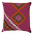 18" Raving Purple and Deep Orange Decorative Throw Pillow - Down Filler
