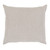 18" x 18? Gray Ghost and Silvery Gray Linen Decorative Square Throw Pillow - Poly Filled