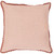22" Salmon Pink Solid Square Throw Pillow Cover