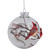 4" Red Cardinals Snowy Winter Scene Glass Ball Christmas Ornament
