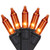 Halloween Mini Light Set - Orange -7' Black Wire - 35ct