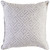 20" Silver and Gray Diamond Pattern Square Throw Pillow Cover with Piping Edge