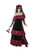 42" Black and Red Day of the Dead Bride Women Adult Halloween Costume - Medium