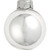 40ct Silver Shiny Finish Glass Christmas Ball Ornaments 1.5" (40mm)