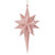 6.25" Baby Pink Glittered Geometric Star Christmas Ornament