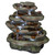 21.5" Ribbon Ridge Hand Finished Illuminated Outdoor Garden Fountain