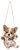 5.5" Tan Brown and White Hanging Chihuahua Puppy Outdoor Figurine