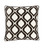 22"  Black and Bright  White Decorative Throw Pillow - Down Filler