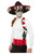 Red and White Day of the Dead Men Adult Kit Halloween Costume Accessory - One Size