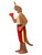 49" Red and Brown Kangaroo Boxer Men Adult Halloween Costume - Medium