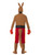 49" Red and Brown Kangaroo Boxer Men Adult Halloween Costume - Medium