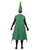 44" Green and Black Deluxe Men Adult Christmas Tree Shaped Costume
