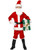 42" Red and White Santa Unisex Child Christmas Costume - Large