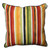 25" Red and Orange Hot Tropic Ombre Striped Decorative Corded Throw Pillows 25"