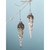 Set of 2 Brown and Silver Icicle Hanging Christmas Ornaments 4"