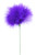 Pack of 4 Purple Feather Fluffy Floral Wire Stems 23”